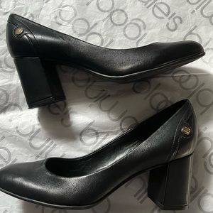 Tommy Hilfiger Black Leather Pump